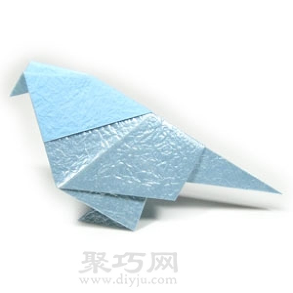 How to make an origami bird by hand