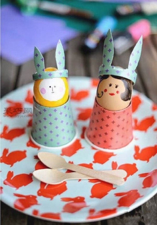 Disposable Paper Cup Creative Handmade DIY Cute Cartoon Doll