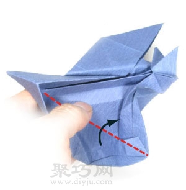 How to fold a jet fighter. Let’s fold a jet aircraft.