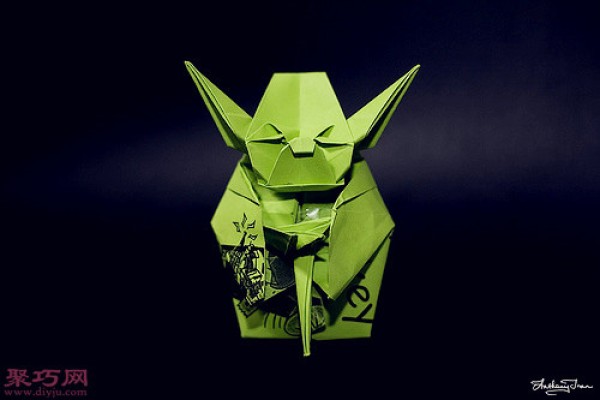 Appreciation of 3D origami movie cartoon characters Star Wars Jedi 3D origami