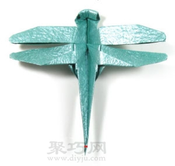 How to make origami dragonfly