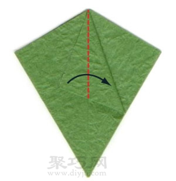 Basic origami folding method: 6 sepals