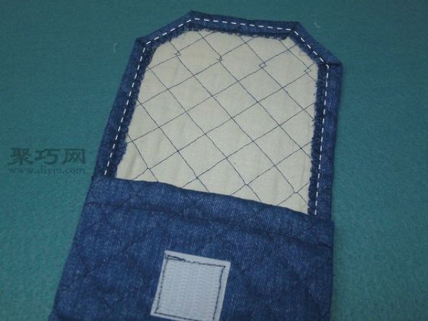 Mini mobile phone bag hand-making tutorial teaches you how to make a mobile phone clamshell bag