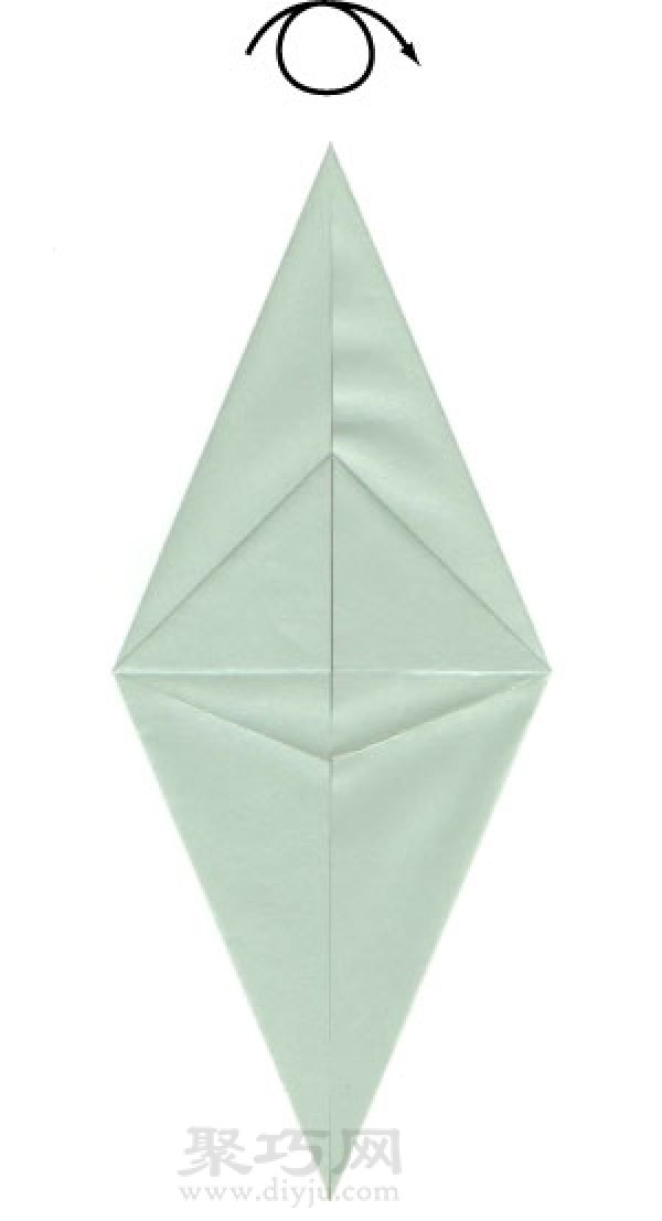 Simple origami dolphin folding method