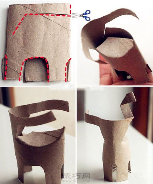 Toilet paper tube turns waste into cute Christmas reindeer