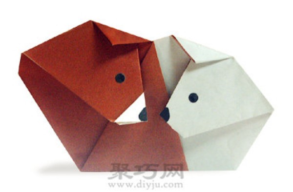 Bear and polar bear simple handmade origami tutorial