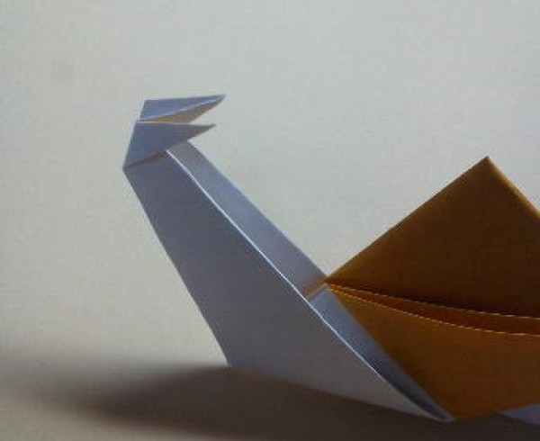 Origami snail making tutorial illustration for childrens creative origami