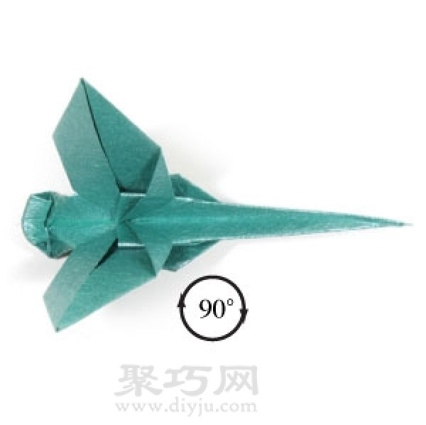 How to make origami dragonfly