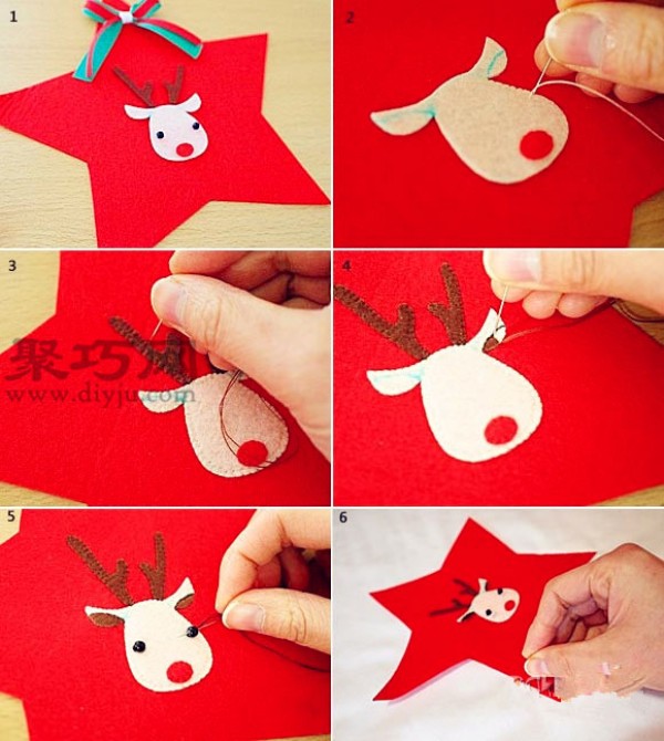 DIY Pillow Making Tutorial Handmade DIY Christmas Deer Fabric Pillow