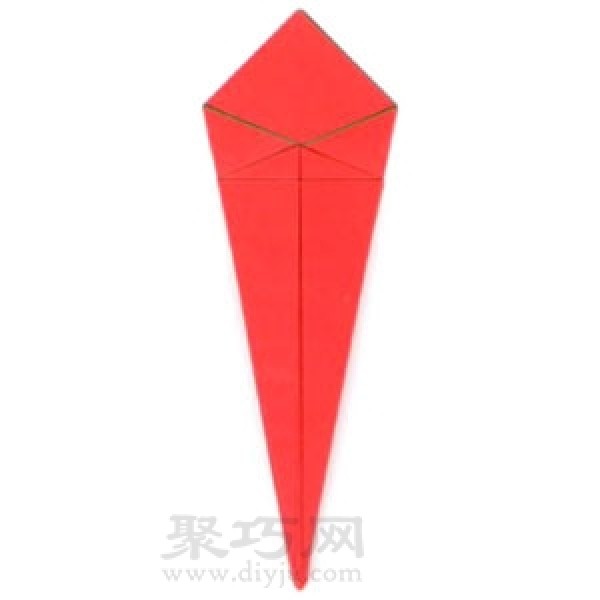 Basic origami folding method: fold square paper into a regular 16-sided shape