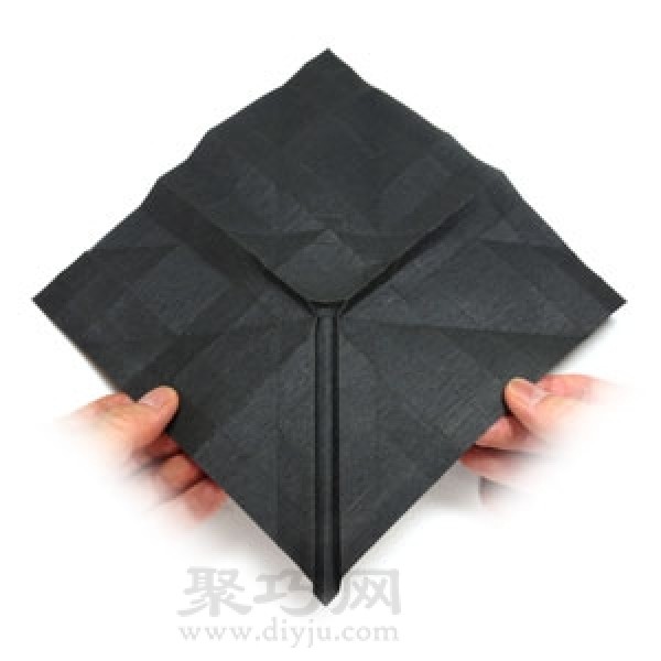 Simple folding method of flying saucer origami