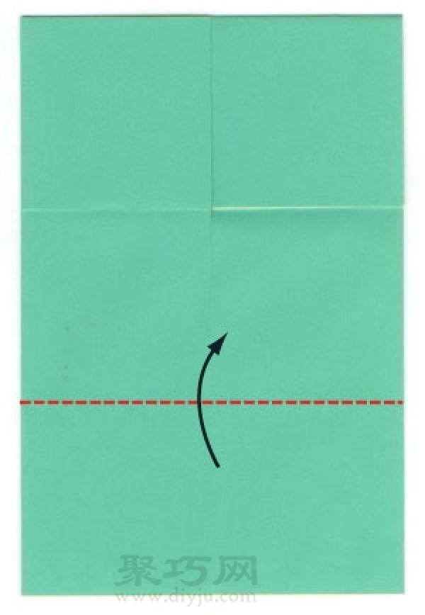 Simple square origami envelope folding steps