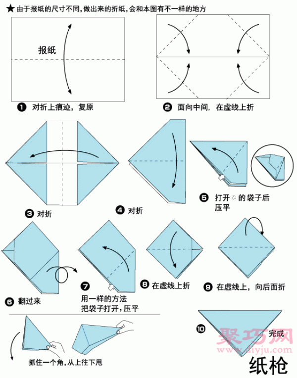 Illustrated origami tutorial on making paper firecrackers go off when you throw them. Learn how to make origami firecrackers.