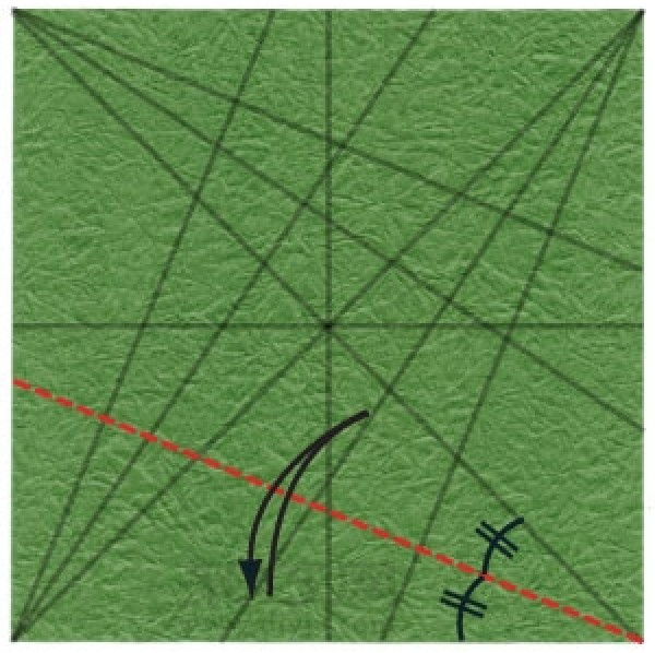 Simple origami square box folding method