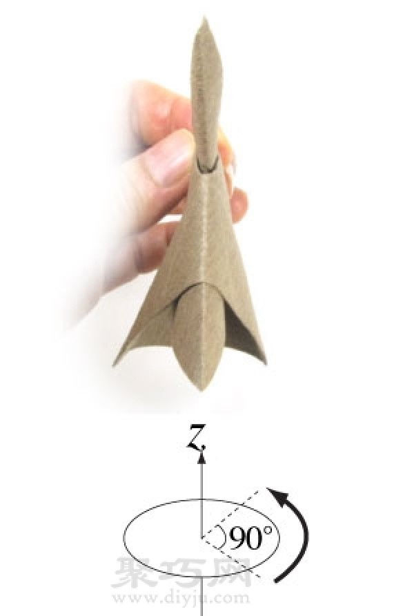 Origami Pterosaur Illustrated Tutorial