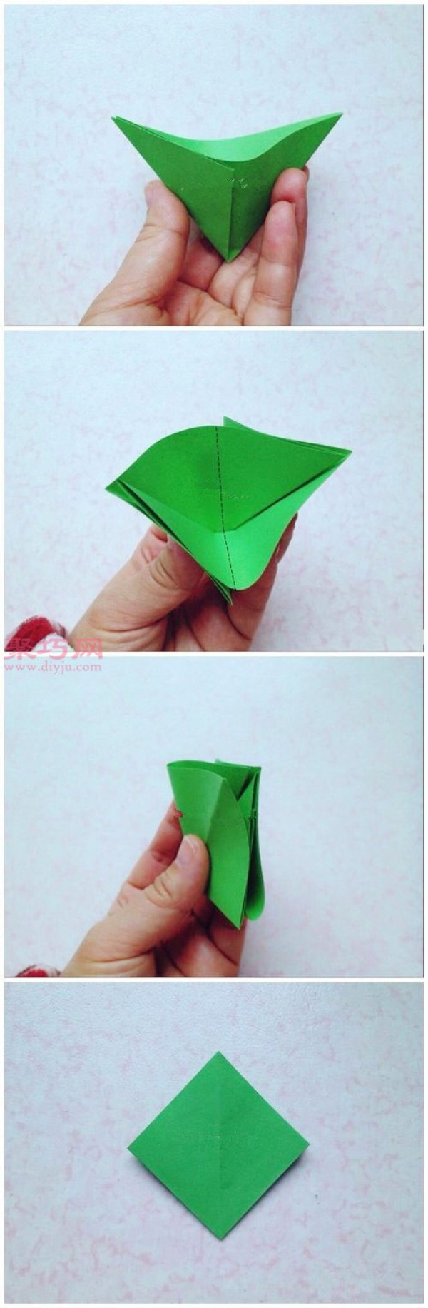 How to fold a three-dimensional Christmas tree. Teach you how to fold a Christmas tree with paper.