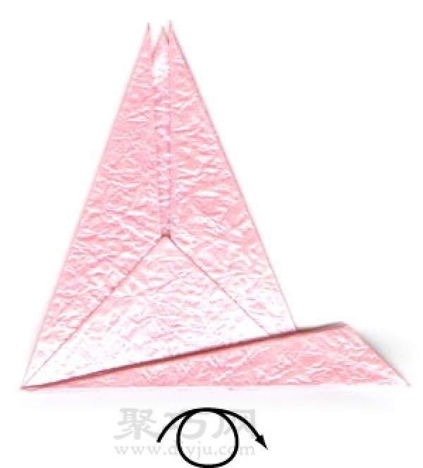 Simple folding method of paper cranes Step by step illustration of folding paper cranes