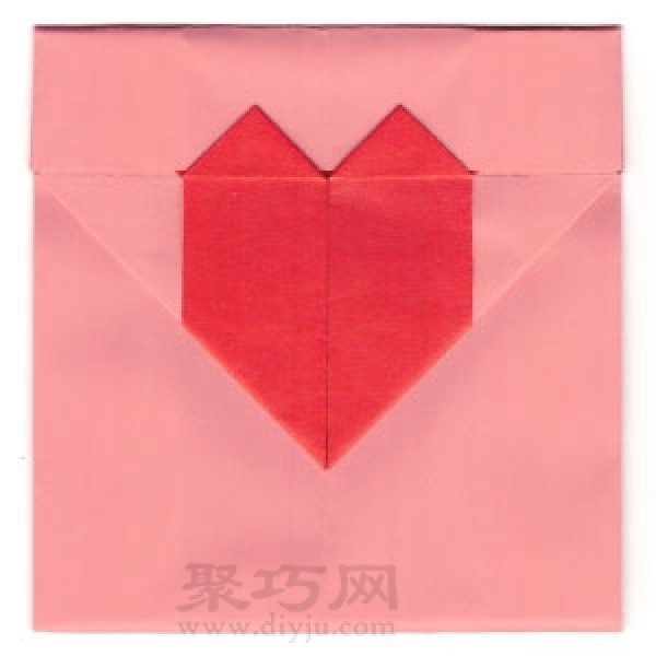 How to fold an origami heart-shaped envelope