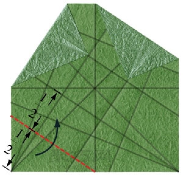 Simple origami square box folding method