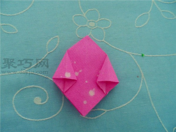 Origami lesson plan for kindergarten middle class: Origami box, simple box folding method