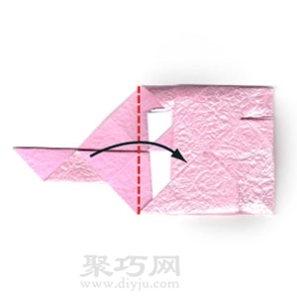 Origami Diamond Envelope Steps Illustration