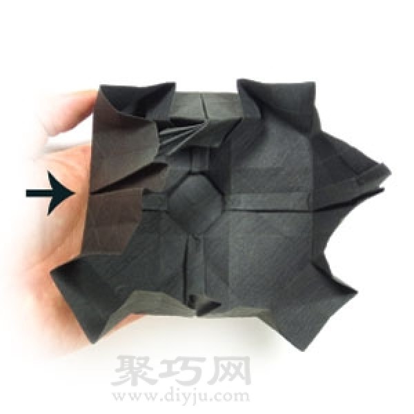 Simple folding method of flying saucer origami