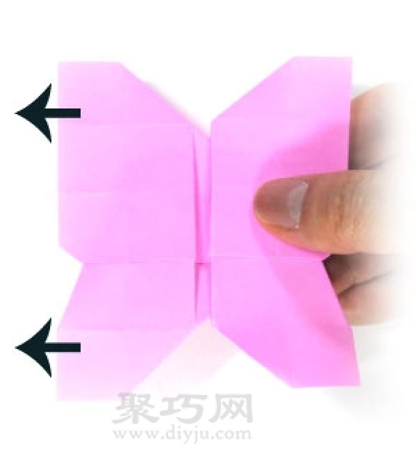 Origami butterfly folding steps