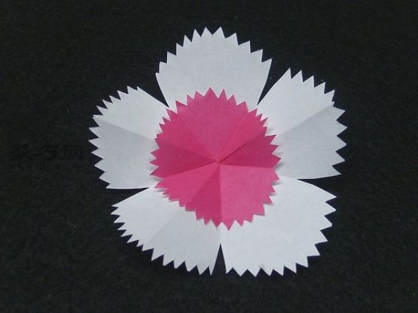 How to cut 5 petals in kindergarten paper cutting Pentagram paper cutting tutorial