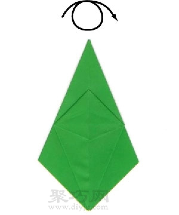 Basic origami folding method: equal rhombus folding