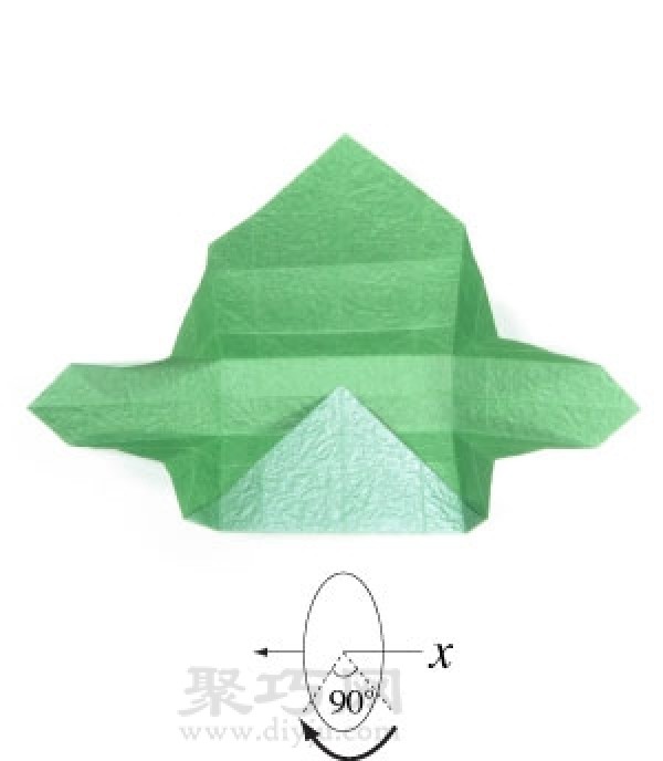 Illustration of the steps for making a tall rectangular origami box