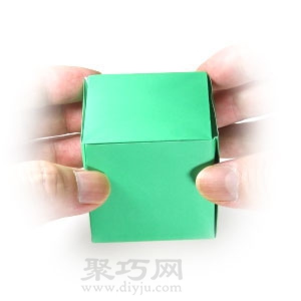 Origami cube box illustration simple illustration