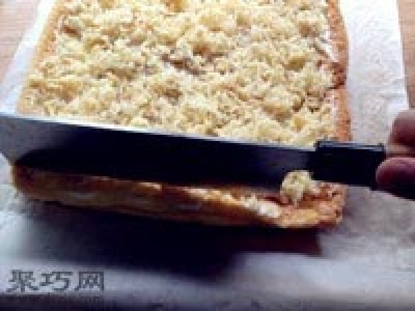 How to make meat floss chiffon cake rolls without cracking. Steps to make meat floss cake rolls.