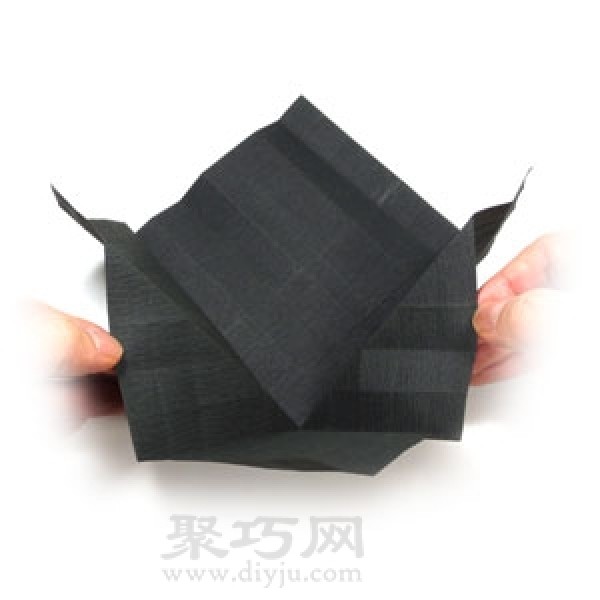 Simple folding method of flying saucer origami