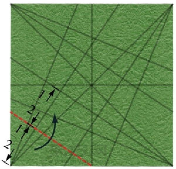 Simple origami square box folding method