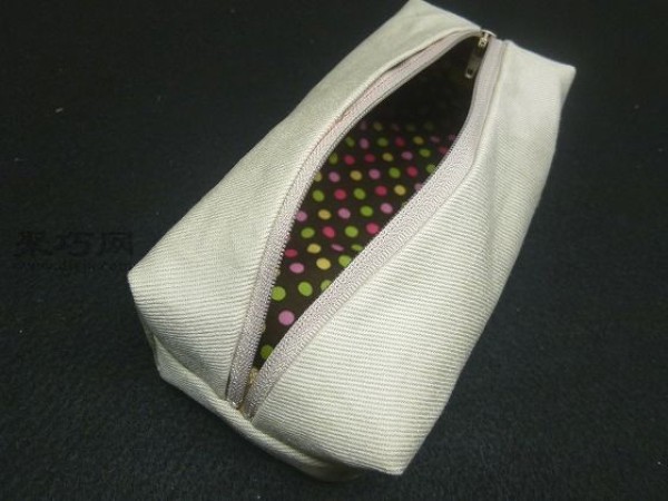 Zipper cosmetic bag handmade tutorial Teach you how to make a zippered handmade bag