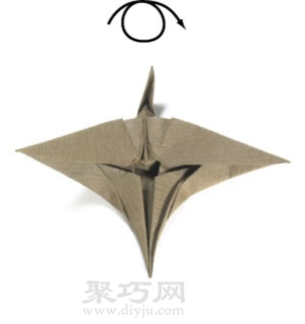 Origami Pterosaur Illustrated Tutorial