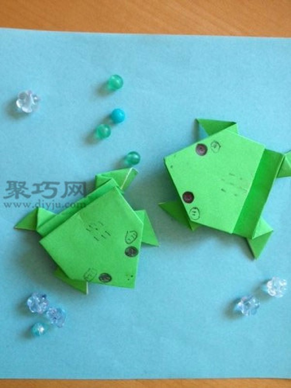 How to make an origami frog jump the farthest step by step diagram