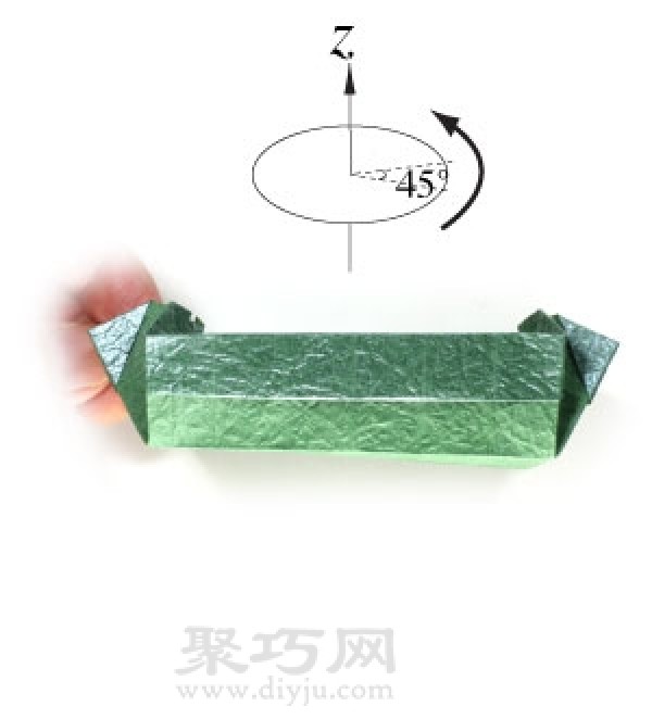 Origami candy box folding method is simple and beautiful