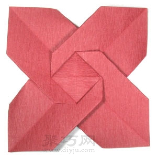 How to fold poinsettia flower origami