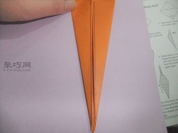 Tutorial on how to make a simple origami shrimp using a piece of paper