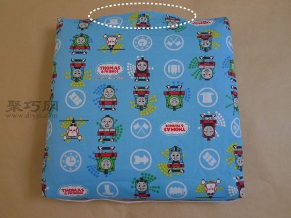 Bicycle child rear seat cushion handmade tutorial