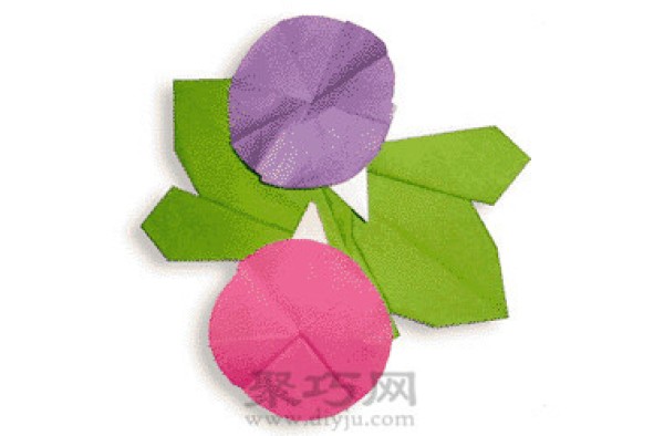 Morning glory handmade simple origami tutorial