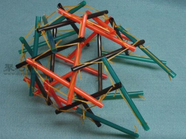 Tutorial on making polyhedral rubber band toy balls, a different craft fun