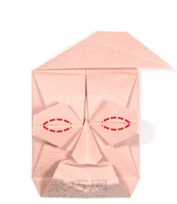 Origami face folding steps