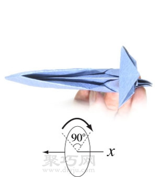 How to fold a jet fighter. Let’s fold a jet aircraft.