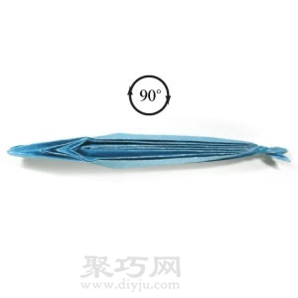 Easy to learn needlefish origami tutorial