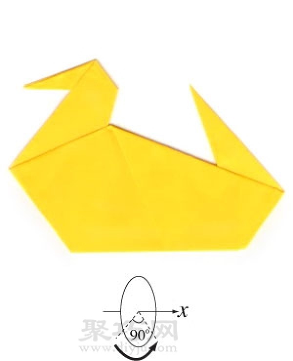 How to fold an origami duck