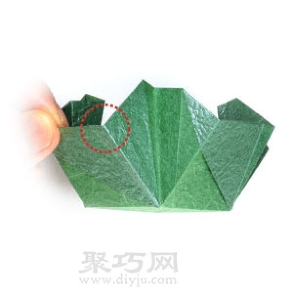 Simple origami square box folding method