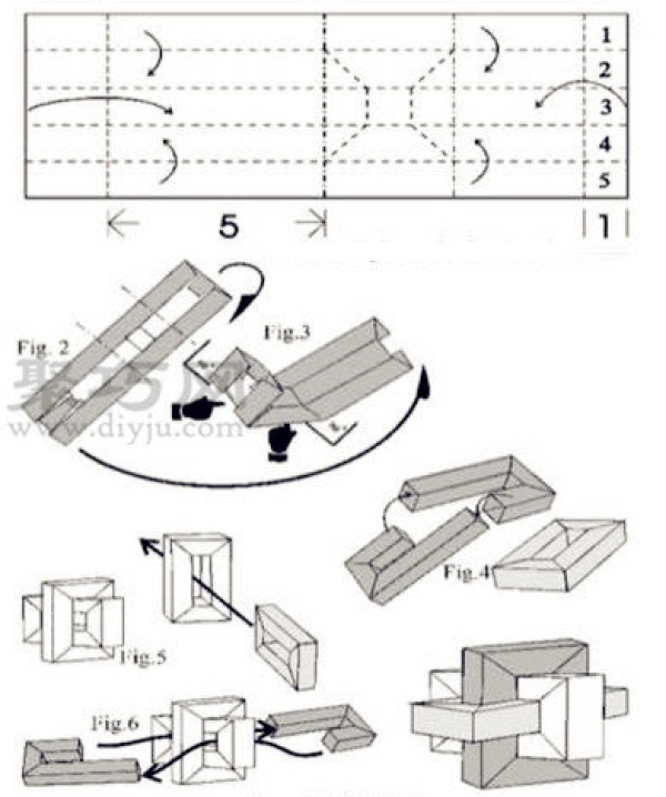 One Yuan Origami Luban Lock Illustrated Tutorial How to Origami Luban Lock with RMB