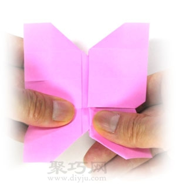 Origami butterfly folding steps